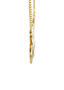 Ladies Diamond Cut Heart Name Plate Necklace | Appx. 9.1 Grams
