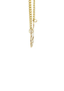 Ladies Diamond Cut Heart Name Plate Necklace | Appx. 7.6 Grams