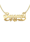 Ladies Diamond Cut Name Plate Necklace | Appx. 8.6 Grams