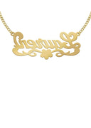 Ladies Diamond Cut Name Plate Necklace | Appx. 8.1 Grams