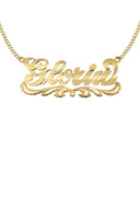 Ladies Diamond Cut Name Plate Necklace | Appx. 7.3 Grams