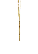 14K Ladies Diamond Heart Name Plate Necklace | Appx. 10 Grams
