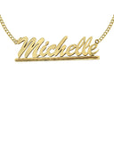 Ladies Diamond Cut Name Plate Necklace | Appx. 6.9 Grams