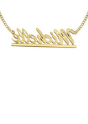 Ladies Diamond Cut Name Plate Necklace | Appx. 6.9 Grams