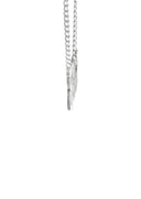 14K Ladies White Gold Name Plate Necklace | Appx. 8.6 Grams
