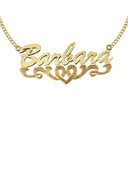 Ladies Diamond Cut Name Plate Necklace | Appx. 6.7 Grams