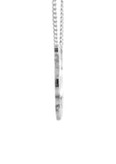 14K Ladies White Gold Name Plate Necklace | Appx. 7.6 Grams