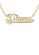 Ladies Plain Gold Name Plate Necklace | Appx. 6.4 Grams