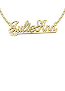 Ladies Two Name Name Plate Necklace | Appx. 7.5 Grams