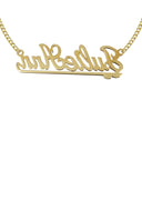 Ladies Two Name Name Plate Necklace | Appx. 7.5 Grams