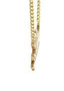 Ladies Plain Gold Name Plate Necklace | Appx. 6.4 Grams