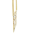 Ladies Name Diamond Cut Name Plate Necklace | Appx. 10.5 Grams