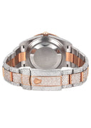 Diamond Rose Gold Iced Out Rolex Datejust 41 | 25 Carats Of Diamonds | Custom Full Diamond Arabic Dial | Oyster Band