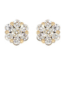 Mens Stud Diamond Earrings | 3.45 Carats 14K Yellow Gold