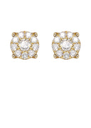 Mens Stud Diamond Earrings | 0.45 Carats 14K Yellow Gold