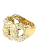 Mens Miami Cuban Diamond Pinky Ring | 3.65 Carats | 7 Grams