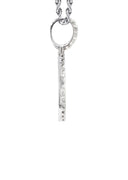 14K White Gold Diamond Round Picture Pendant Necklace | 3.11 Carats | Appx. 20.6 Grams