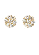 Mens Stud Diamond Earrings | 1.25 Carats 14K Yellow Gold