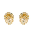 Mens Stud Diamond Earrings | 1.25 Carats 14K Yellow Gold