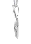 14K White Gold Diamond Allah Necklace | 1.14 Carats