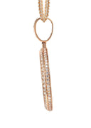 14K Rose Gold Diamond Round Picture Pendant Necklace | 4.25 Carats | Appx. 20.9 Grams