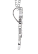 14K White Gold Diamond Drip Allah Necklace | 2.35 Carats