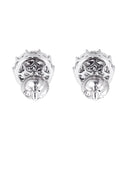 Mens Stud Diamond Earrings | 0.96 Carats 14K White Gold