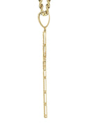 14K Yellow Gold Diamond Cross Necklace | 1.94 Carats