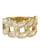 Mens Miami Cuban Baguette Diamond Pinky Ring  | 2.31 Carats | 7.4 Grams