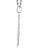 14K White Gold Diamond Hamsa Necklace | 2.02 Carats