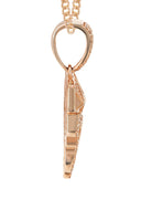 14K Rose Gold Diamond Drip Necklace | 1.85 Carats