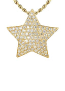14K Yellow Gold Diamond Star Necklace | 1.65 Carats
