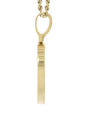 14K Yellow Gold Diamond Round Picture Pendant Necklace | 2.75 Carats | Appx. 22.9 Grams