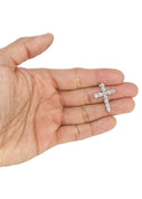 14K Yellow Gold Diamond Cross Necklace | 1.15 Carats