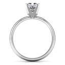 Solitaire Princess Cut Diamond Engagement Ring Comfort Fit  14K White Gold