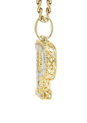 Diamond 10K Yellow Gold Letter "P" Necklace | Appx. 13.5 Grams
