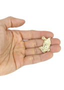 10K Yellow Gold Rope Chain & Praying Hands Pendant | Appx. 12.6 Grams