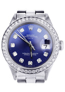 Diamond Rolex Date 34 MM | 2.25 CARAT | CUSTOM DIAMOND DIAL | OYSTER BAND