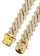 Diamond Miami Cuban Link Chain ( 17 MM )