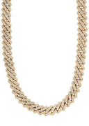 Diamond Miami Cuban Link Chain ( 17 MM )