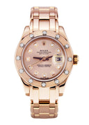 Rolex Pearlmaster Watch For Women | 18K Pink Gold | 34 Mm