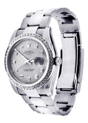 Diamond Rolex Date | Stainless Steel