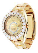 Diamond Rolex Sky Dweller | 18K Yellow Gold | 42 Mm