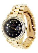Diamond Rolex Day-Date | 18K Yellow Gold