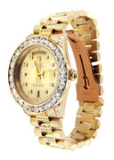 Diamond Rolex Day-Date | 18K Yellow Gold