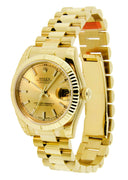 Rolex Datejust Watch For Women | 18K Yellow Gold | 31 Mm