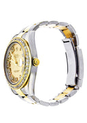 Diamond Rolex Datejust 2 | 18K Yellow Gold & Stainless Steel | Champagne Diamond Roman Dial | 41 MM