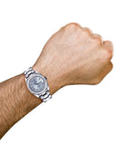 Diamond Rolex Datejust | Stainless Steel | Diamond Silver Roman Numeral Dial | 36 MM