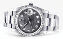 Diamond Rolex Date | Stainless Steel