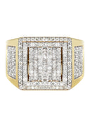Mens Baguette Diamond Pinky Ring  | 1.53 Carats | 10.3 Grams